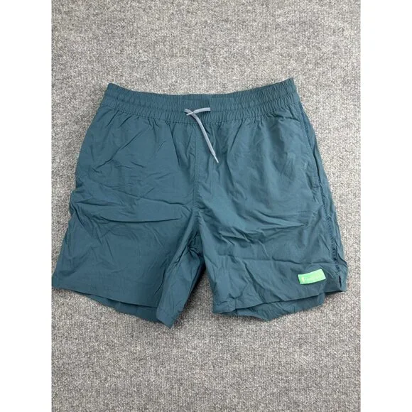 Cotopaxi Shorts Mens Medium Teal Blue Swim Trunks Mesh Liner Elastic Waist Sport - Picture 1 of 7